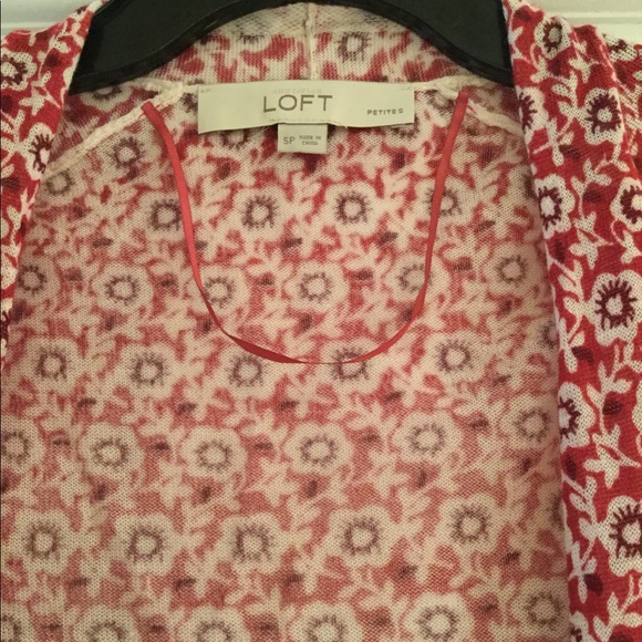 LOFT Floral Long Cardigan - Picture 3 of 3